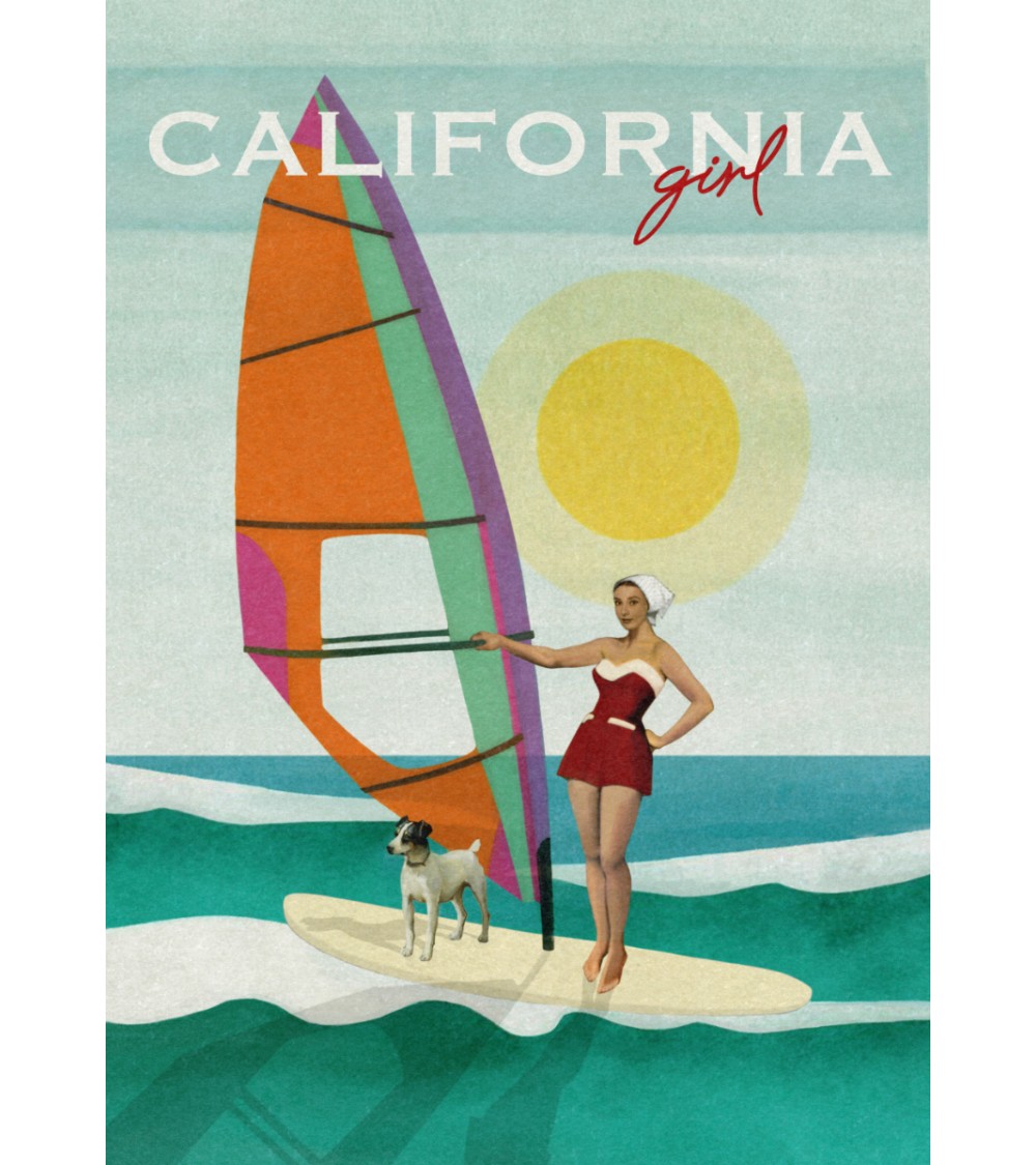 Plakat/kolaż CALIFORNIA GIRL
